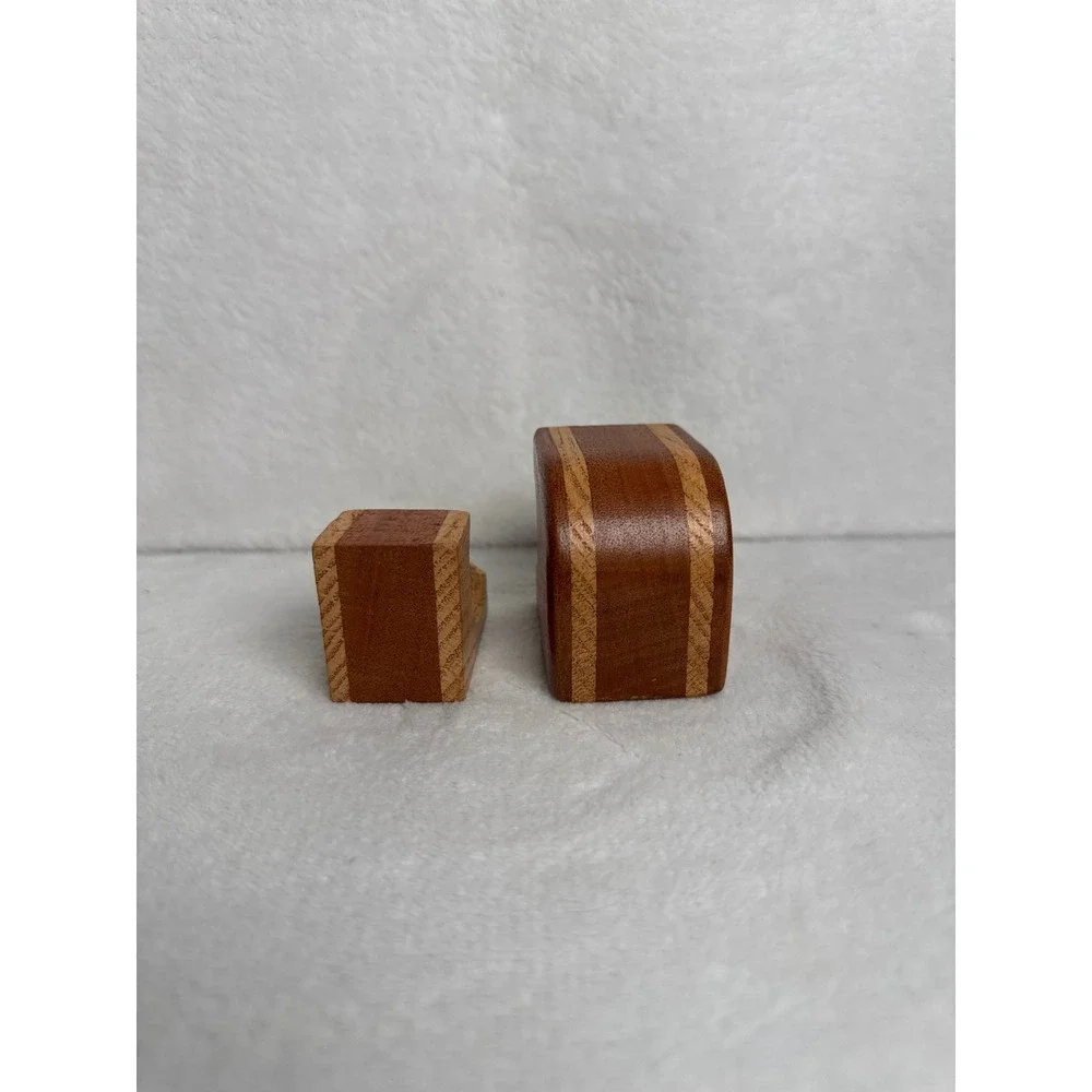 Vintage Secret Puzzle Trinket Box Unisex OS Brown Excellent